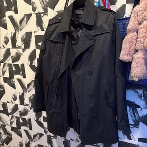 Ikks Black Men's Trench Coat